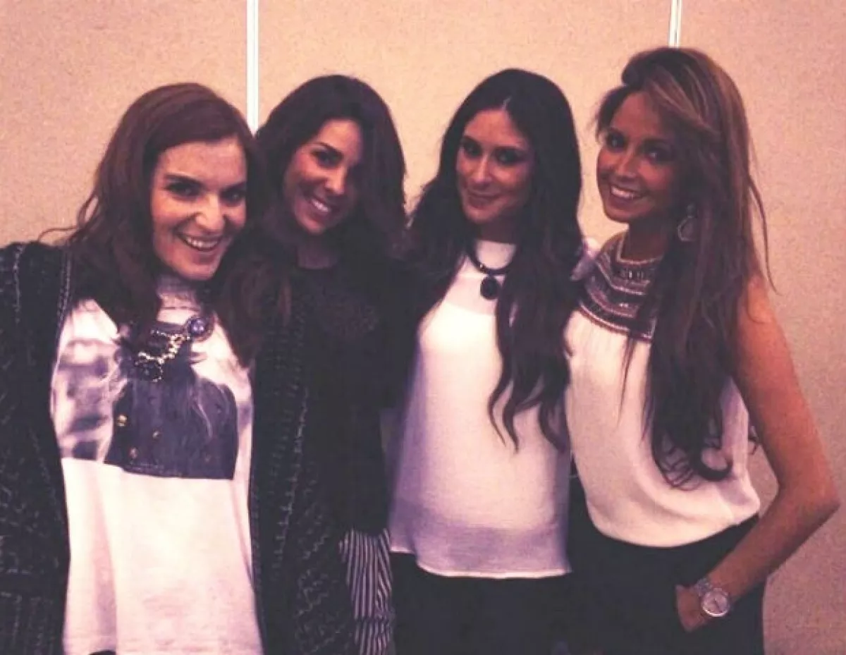 Como sus fans querían verlas, las ex Jeans. De izquierda a derecha: Angie, Regina, Melissa y Karla.