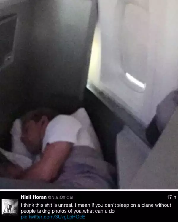 A través de Twitter, Niall mostró su descontento.