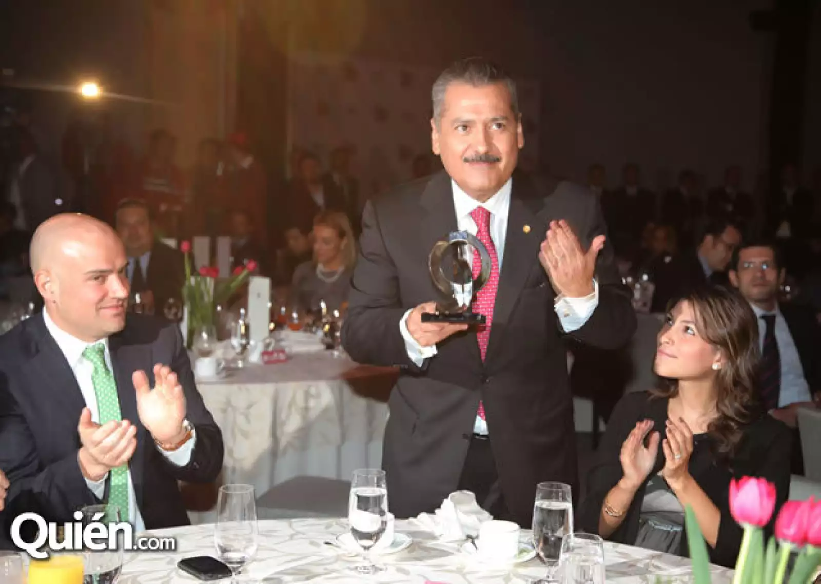 Manuel Rivera, Manlio Fabio Beltrones ,Sylvana Beltrones.