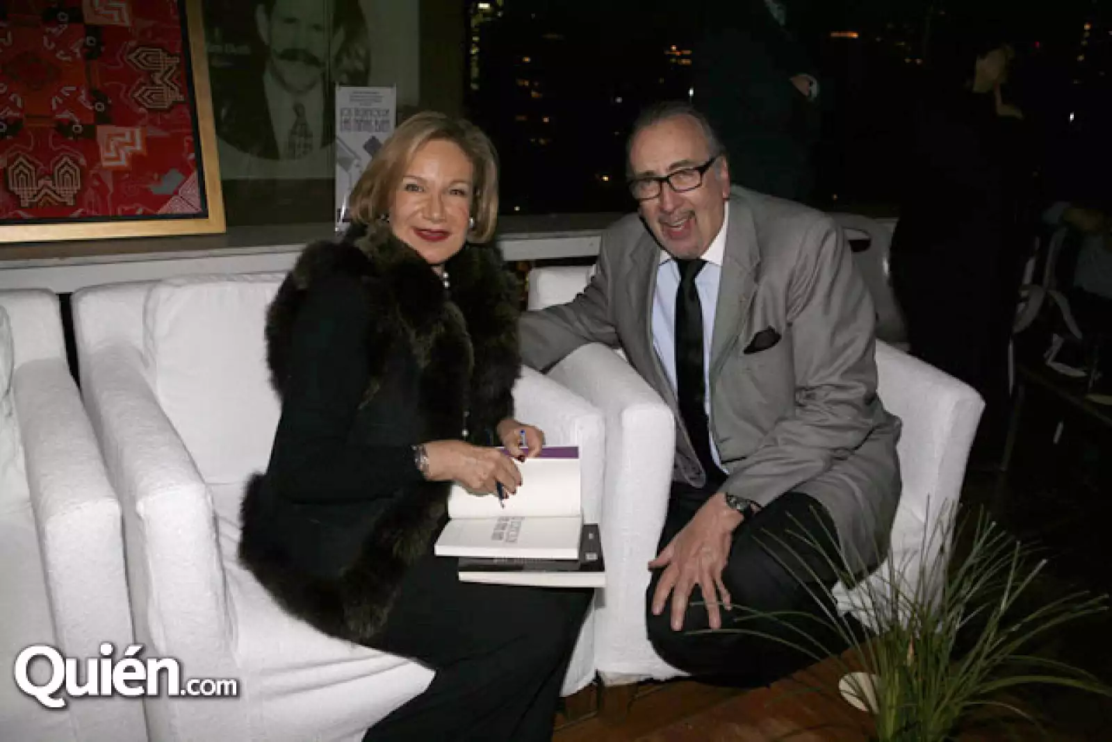 Guadalupe Loaeza y Frank Devlin