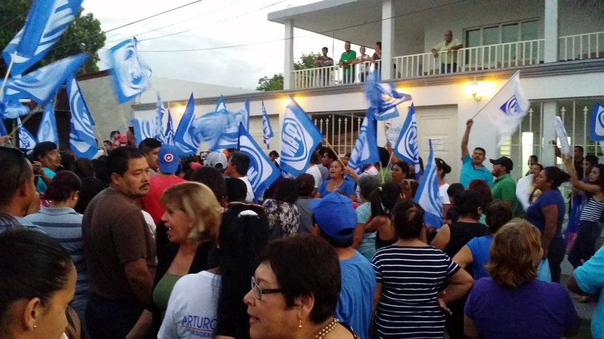 Militantes del blanquiazul también se manifestaron en Matamoros y Tampico en donde los candidatos exigen un conteo voto por voto.