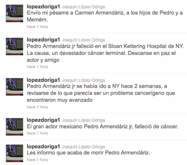 Los comentarios de López Dóriga.