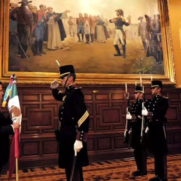 independencia, militar, bandera. mexico