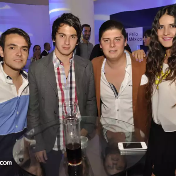 Asdrúbal Flores, Eduardo Begoña, Agustín Medina y Andrea Vidrio