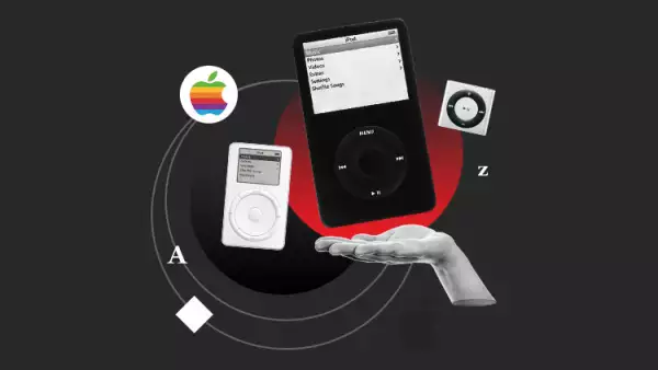 Historia del iPod de Apple (imagen conceptual)