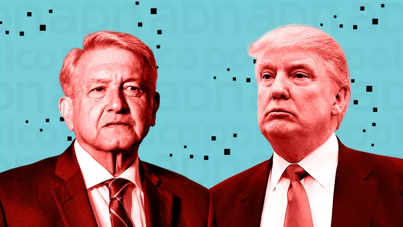 Donald Trump y López Obrador 