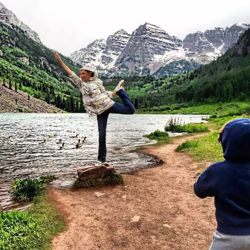 La cantante y su esposo están más felices que nunca en las montañas, disfrutando de sus hijos, a quienes les han preparado un menú muy especial.