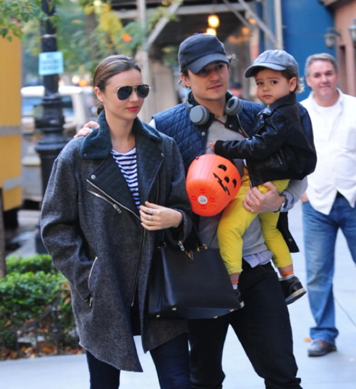 Miranda y Orlando dejaron claro que pese a que se separaban seguirían siendo un modelo de familia para baby Flynn.