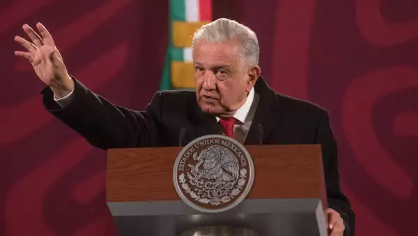 El presidente Andrés Manuel López Obrador durante la mañanera