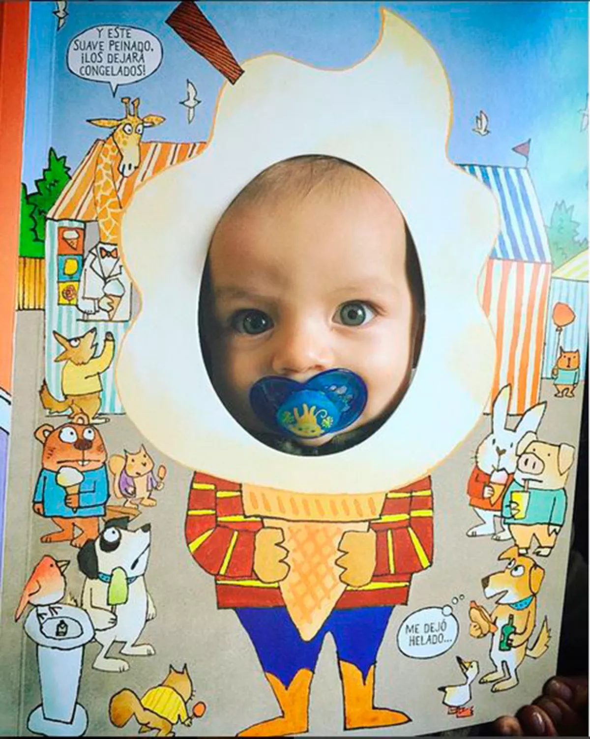 Silvia compartió esta encantadra foto de León, quien es muy parecido a ella.