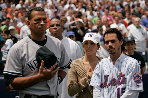 Jennifer Lopez, Marc Anthony, Alex Rodriguez