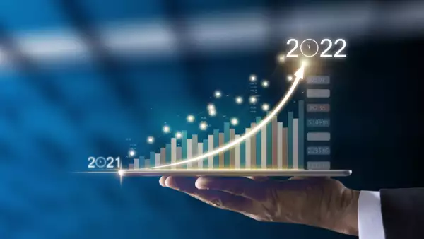 Gráfica de crecimiento de 2021 y 2022