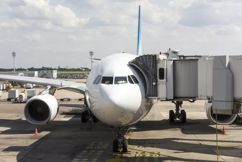Passenger aircraft in Orly - Paris International Airport
