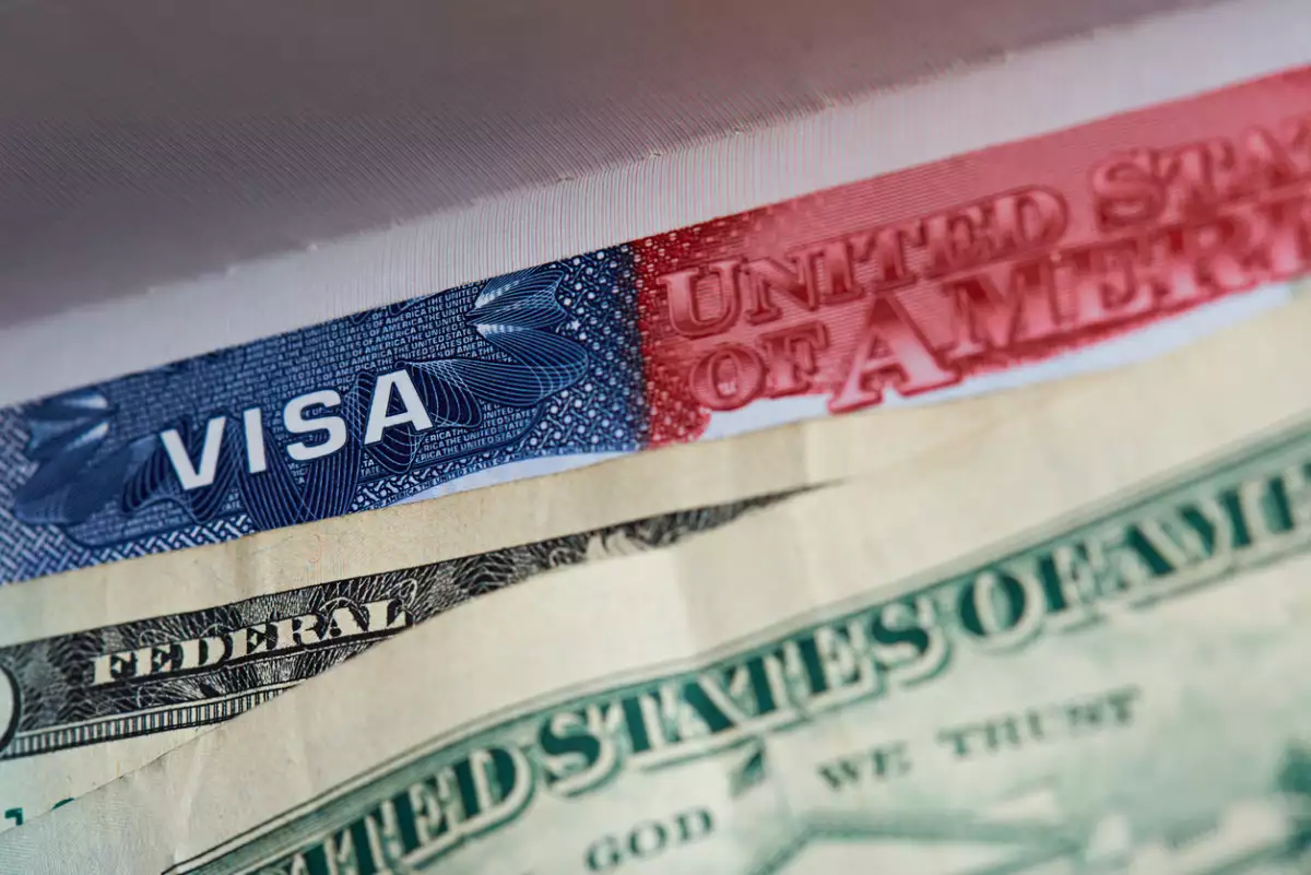 American visa in passport