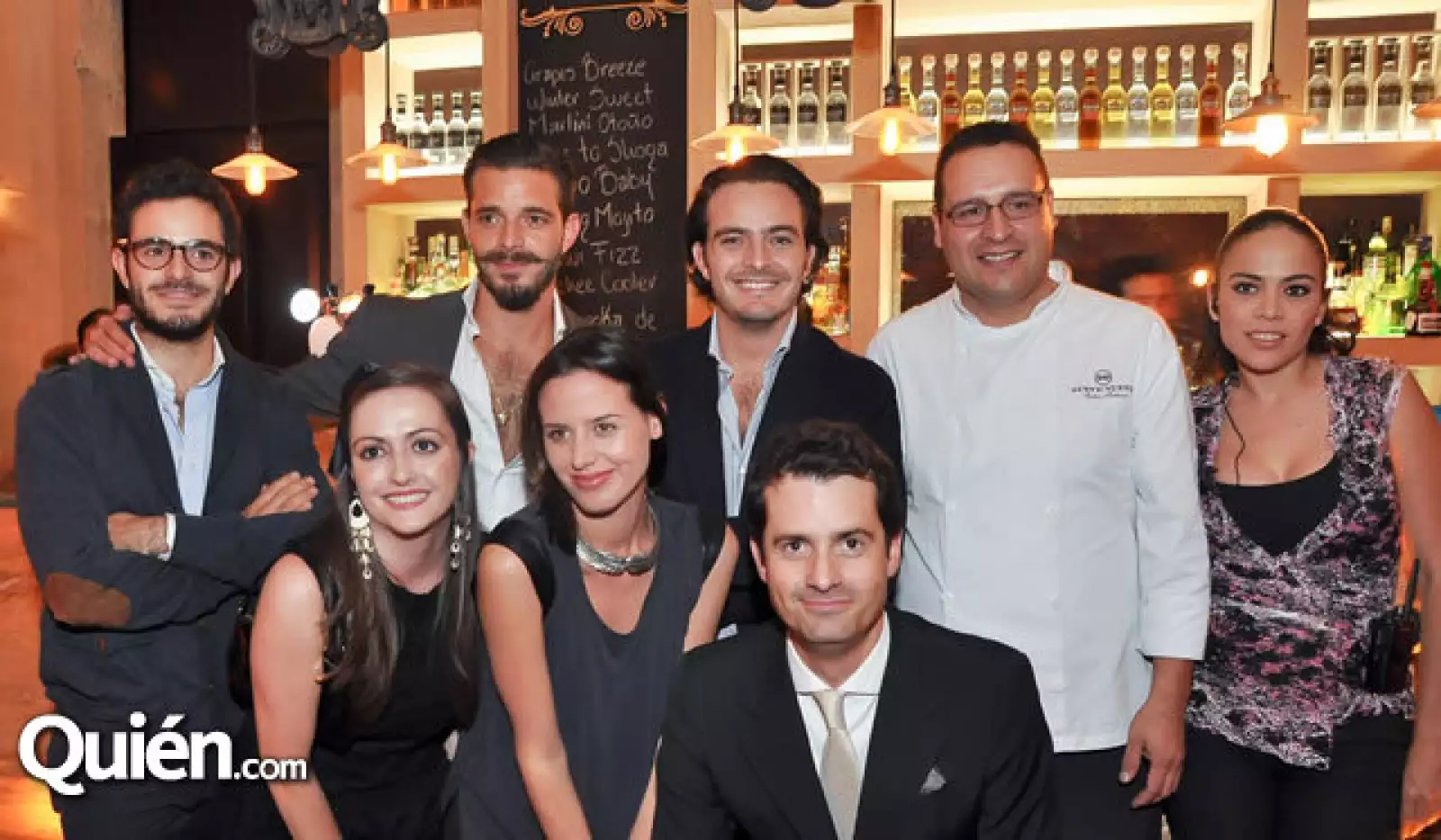 Fernanda Piamar,Michelle Andreson,Diego y Pepe Cuaik,el chef Luis Durán,Gabriela Hidalgo,Carlos Giordano y Santiago Cuaik