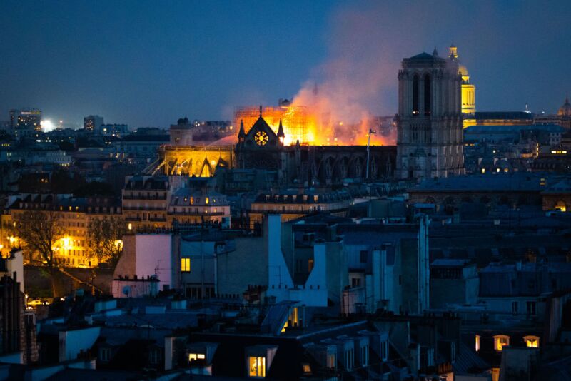 Fire Breaks Out At Iconic Notre-Dame Cathedral In Paris