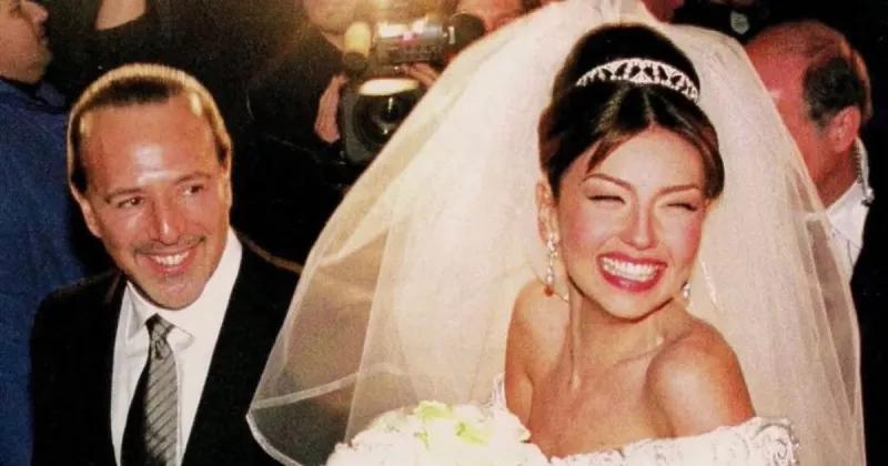 Thalia y Tommy Mottola