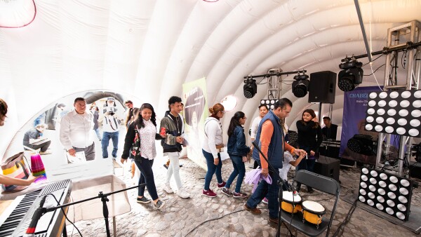 Museo Inflable Itinerante Tocando al Mismo Son, a detalle