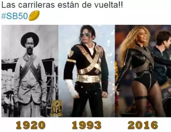 El vestuario de Beyoncé fue objeto de muchísimos memes.
