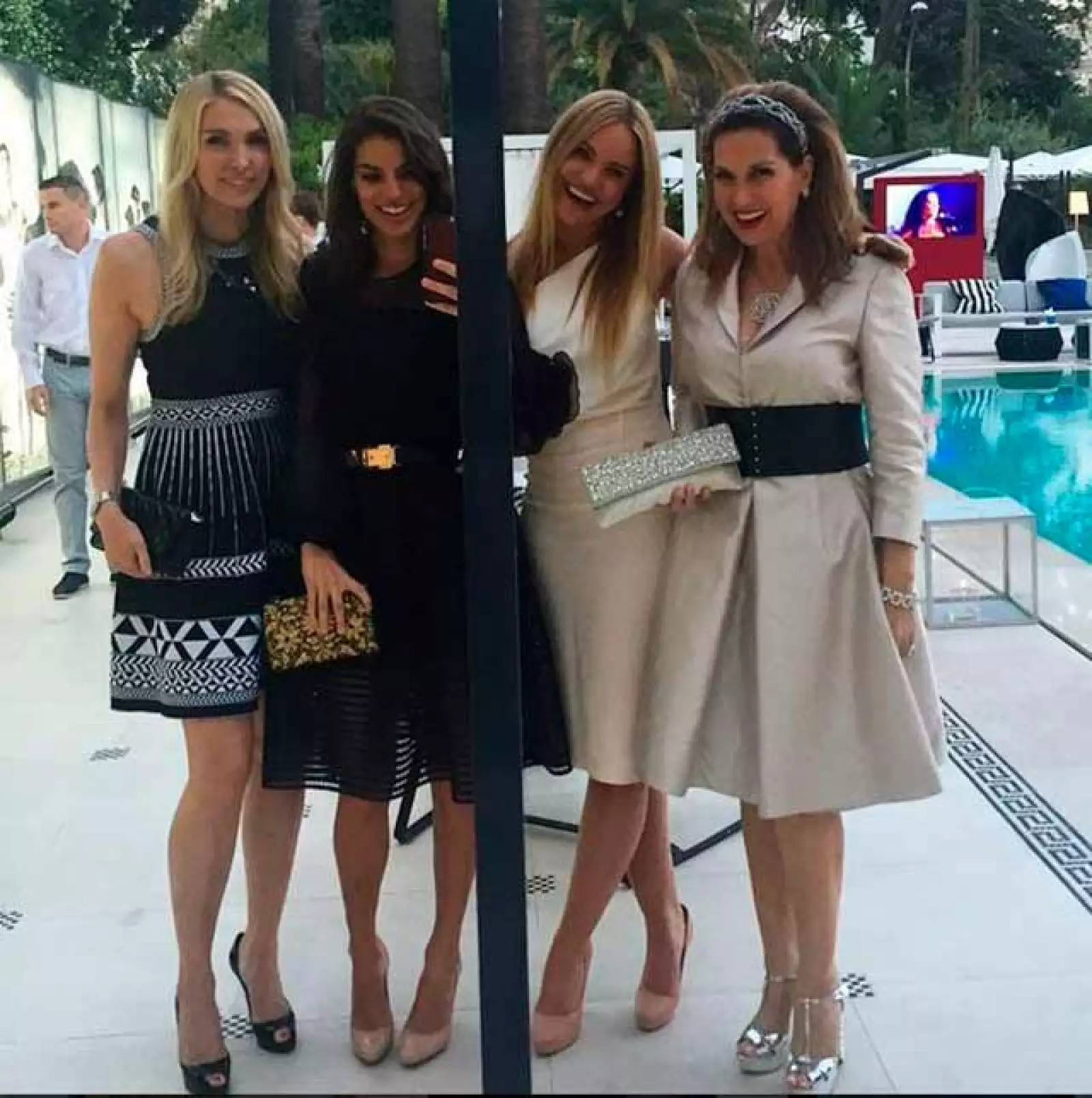 Bárbara y sus amigas derrocharon glamour durante su encuentro con el príncipe de Mónaco.