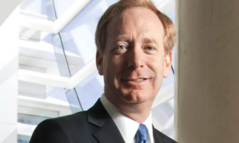 Brad Smith, VP de Microsoft, quiere ver más acuerdos entre empresas y menos demandas. (Foto: Gilberto Contreras)