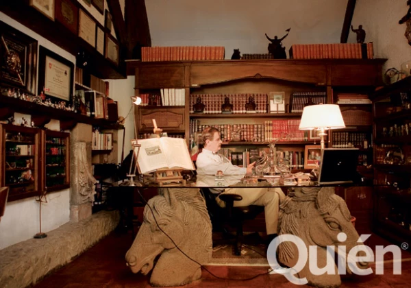 El despacho de Vicente Fox, uno de sus lugares favoritos de la casa.