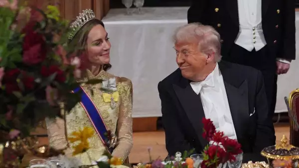 Donald Trump llena de elogios a Kate Middleton en el banquete de Estado en Windsor