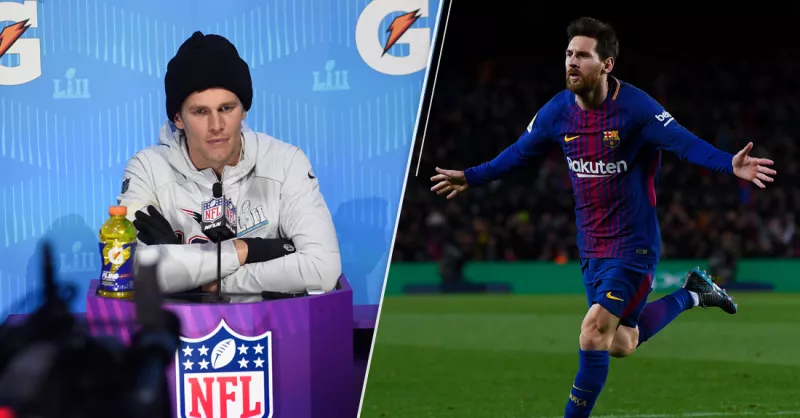 Tom Brady y Lionel Messi