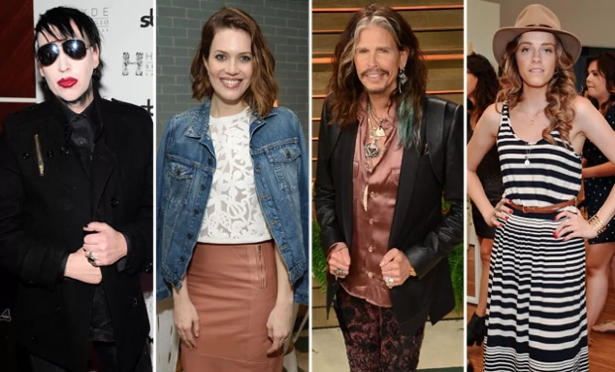 Marilyn Manson, Mandy Moore, Steven Tyler y la hermana de Amber, Whitney Heard figuraron entre los invitados de la noche.