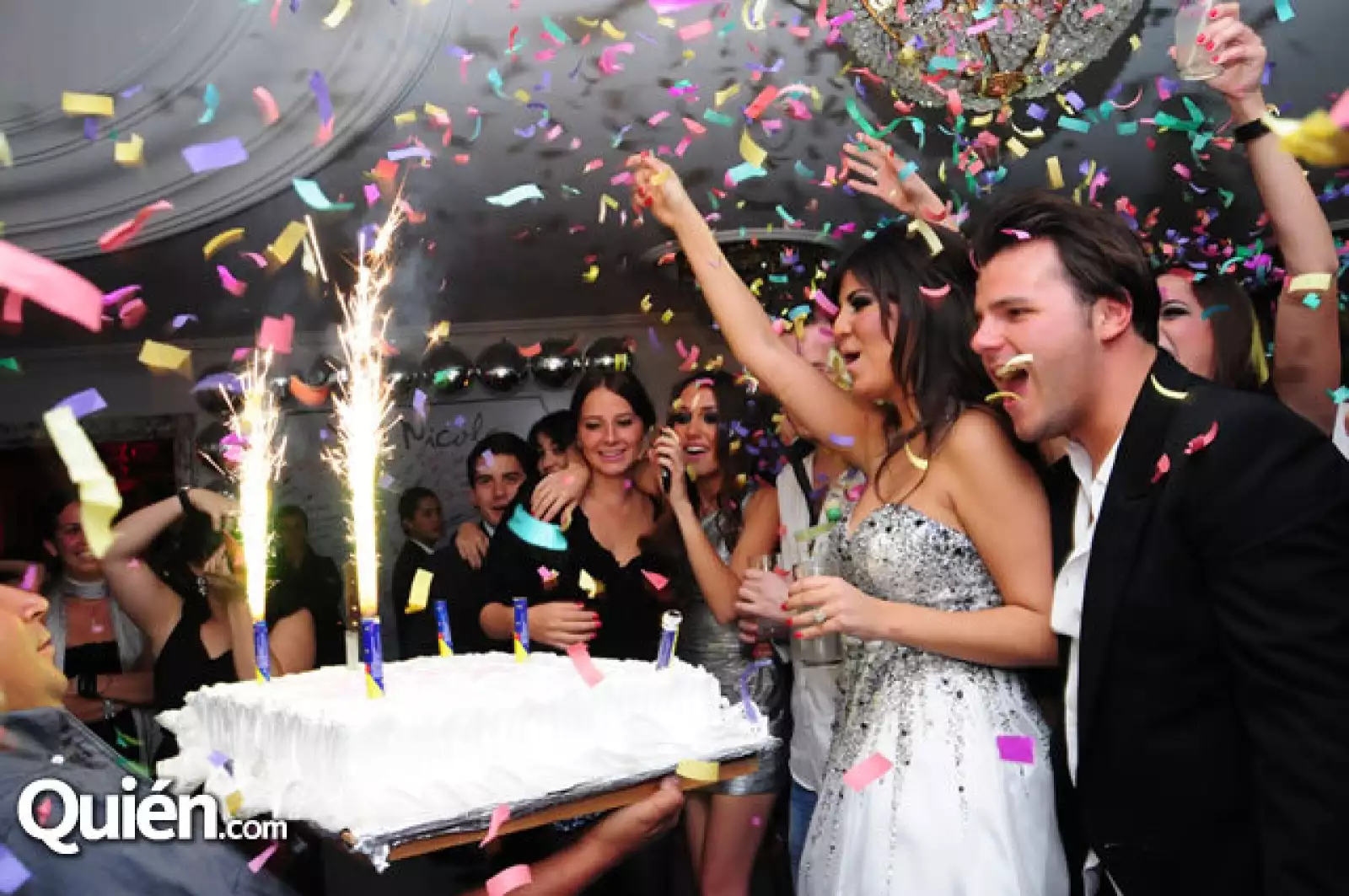 Nicole Ruiz festejando su cumpleaños