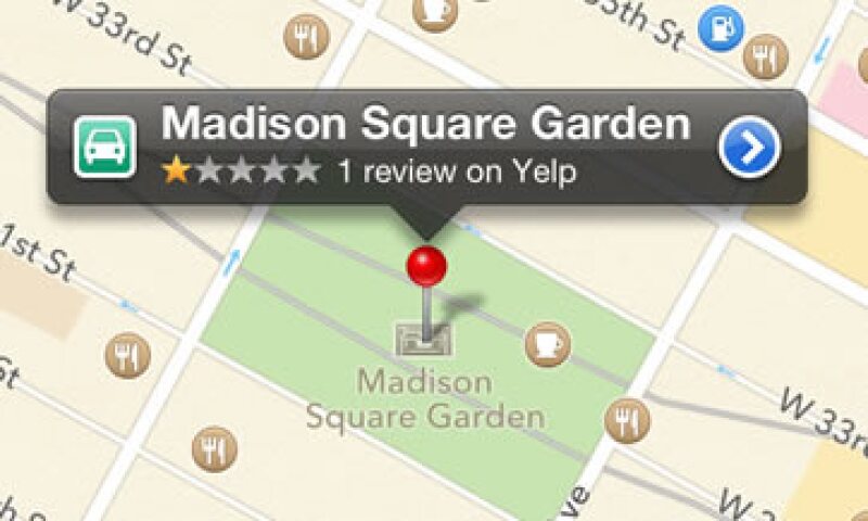 La aplicación de Apple también tiene una tendencia a juzgar paisajes por sus nombres, por ejemplo, el Madison Square Garden. (Foto: AP)