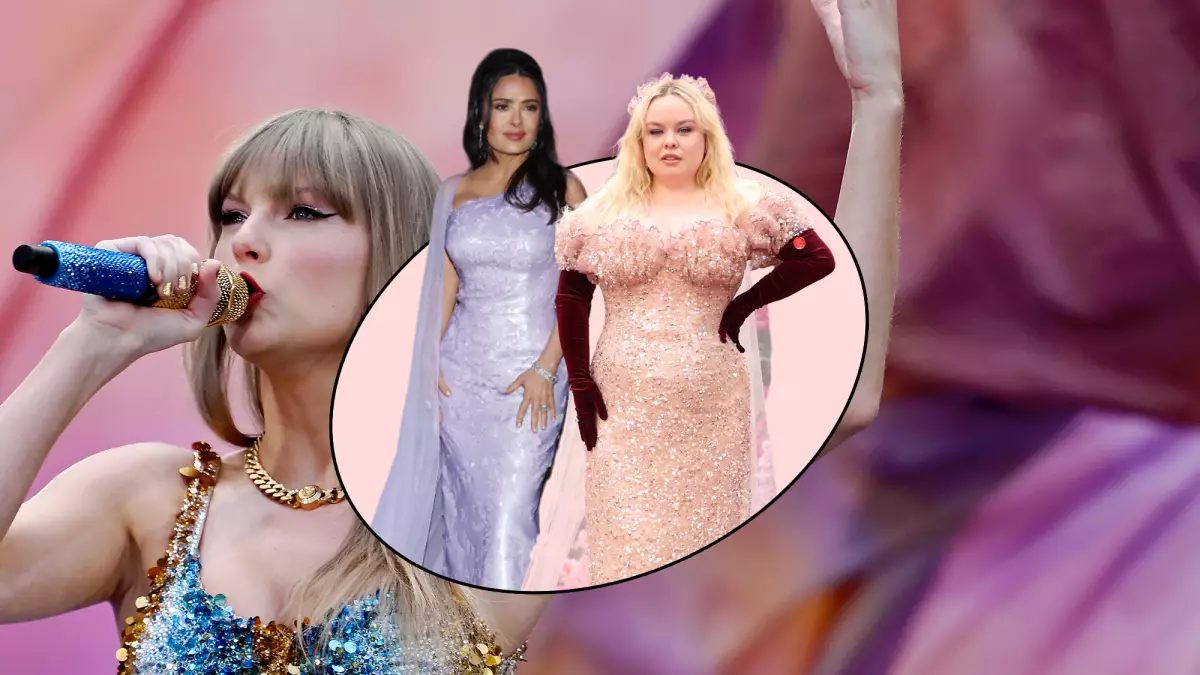 Salma Hayek y Nicola Coughlan en el concierto de Taylor Swift en Londres