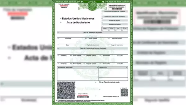 ¿Cómo descargar tu acta de nacimiento gratis en PDF?