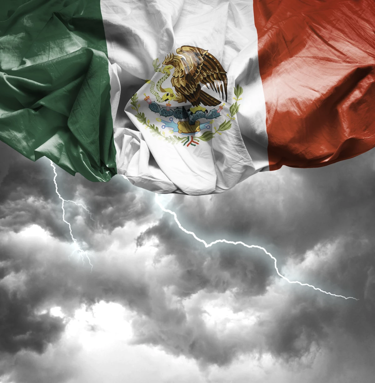 TLCAN Bandera tormenta