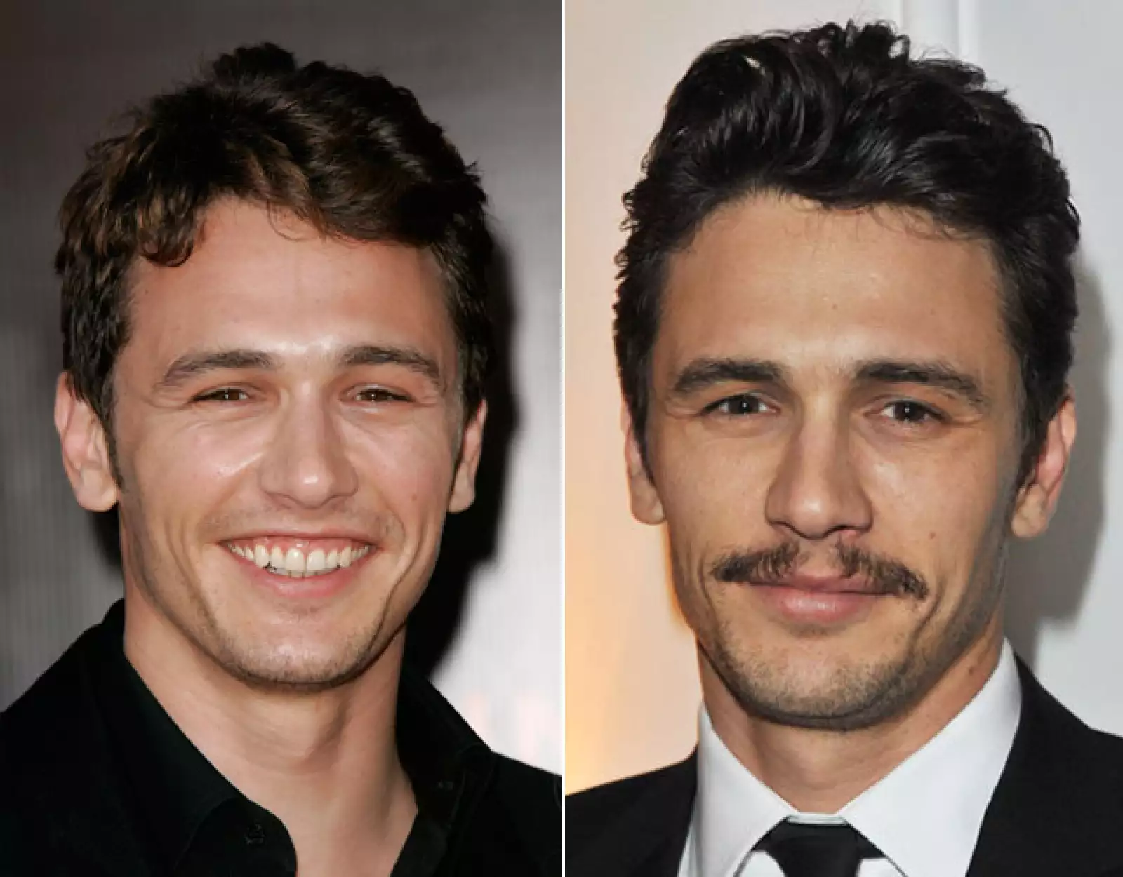 James Franco cambia frecuentemente el aspecto de su cara.