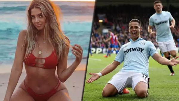 Sarah Kohan y 'Chicharito'