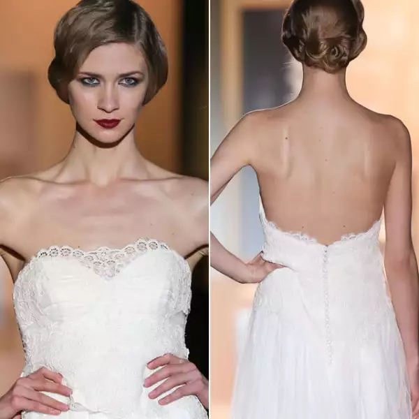 Miquel Suay: Este look más clásico y estilo old Hollywood, es ideal para las novias más elegantes. También puedes llevar algún tocado o un velo.