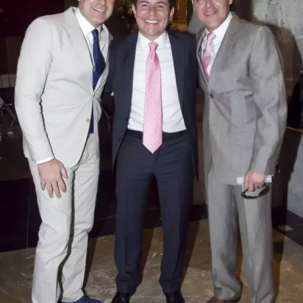 Alan Tacher, Ernesto Laguardia y Pedro Fernández.