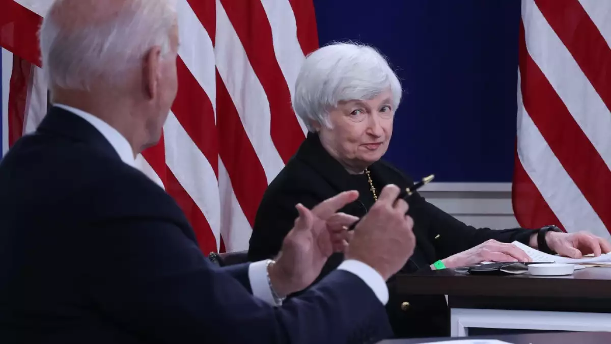 Janet Yellen y Joe Biden