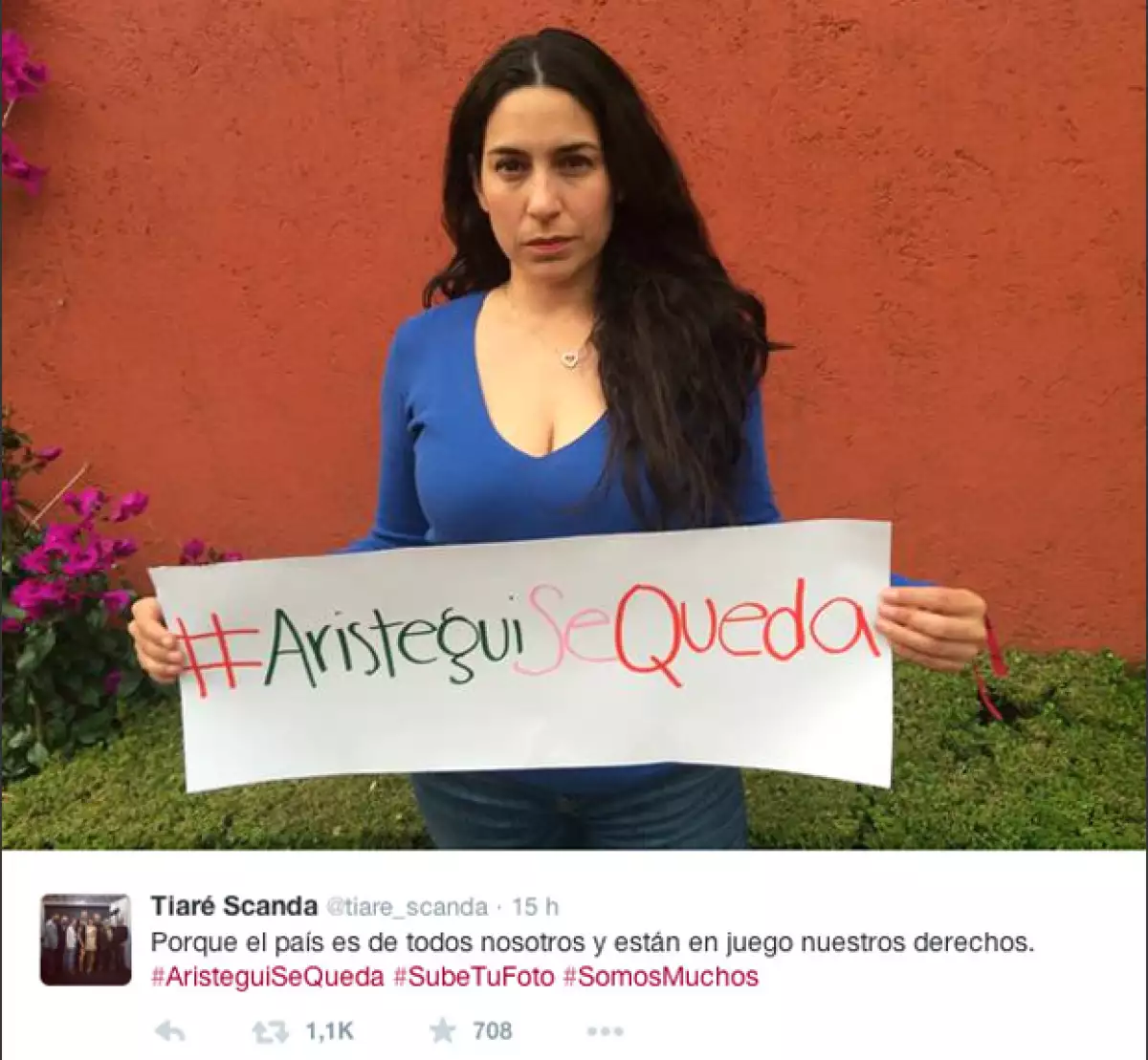 Tiaré Scanda, actriz.