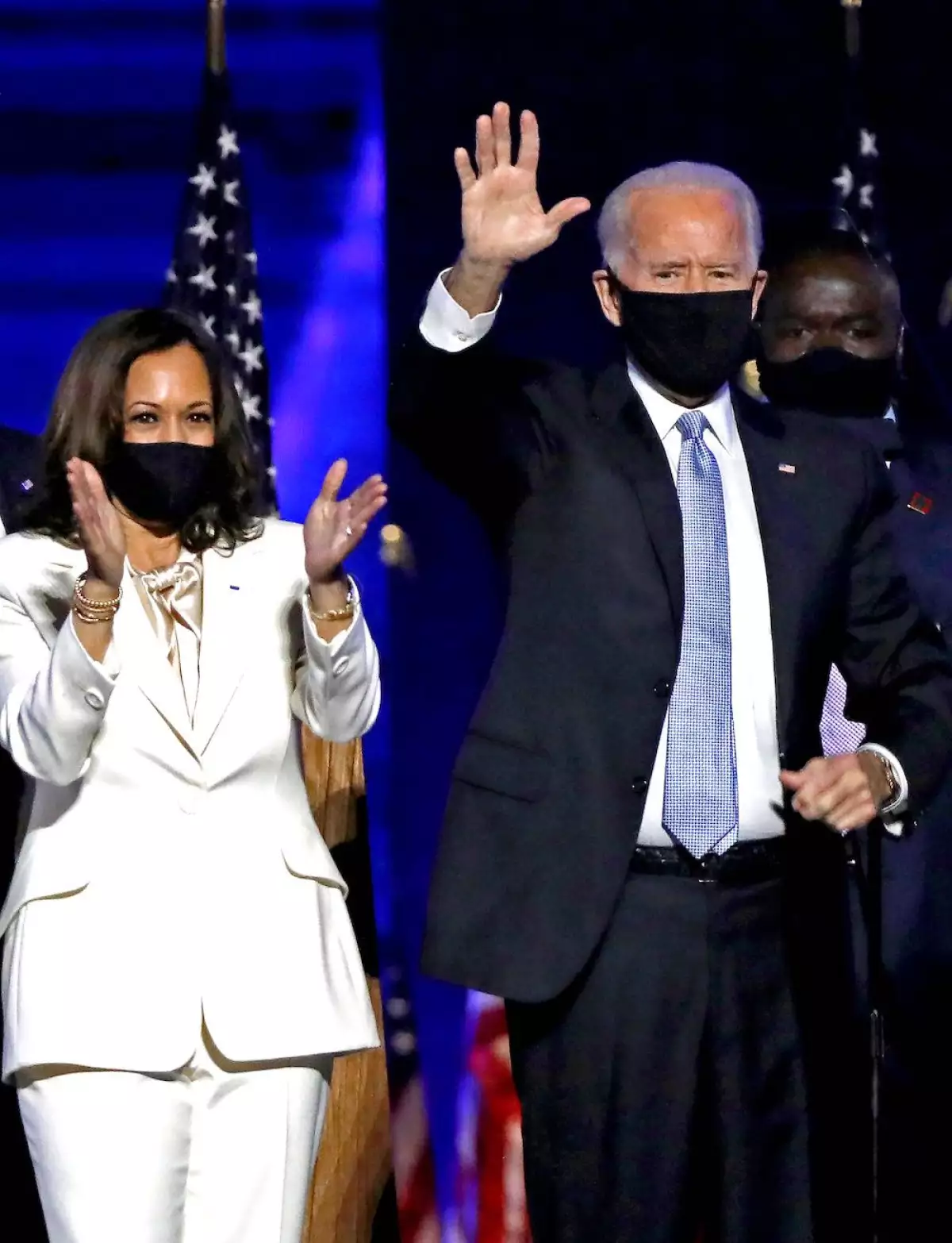 President-elect Joe Biden's event site Nov. 7, 2020,, Wilmington, De, United States - 07 Nov 2020