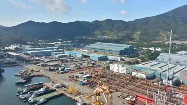 Vista del astillero de DSME en Corea del Sur (Foto: Sidleeks)