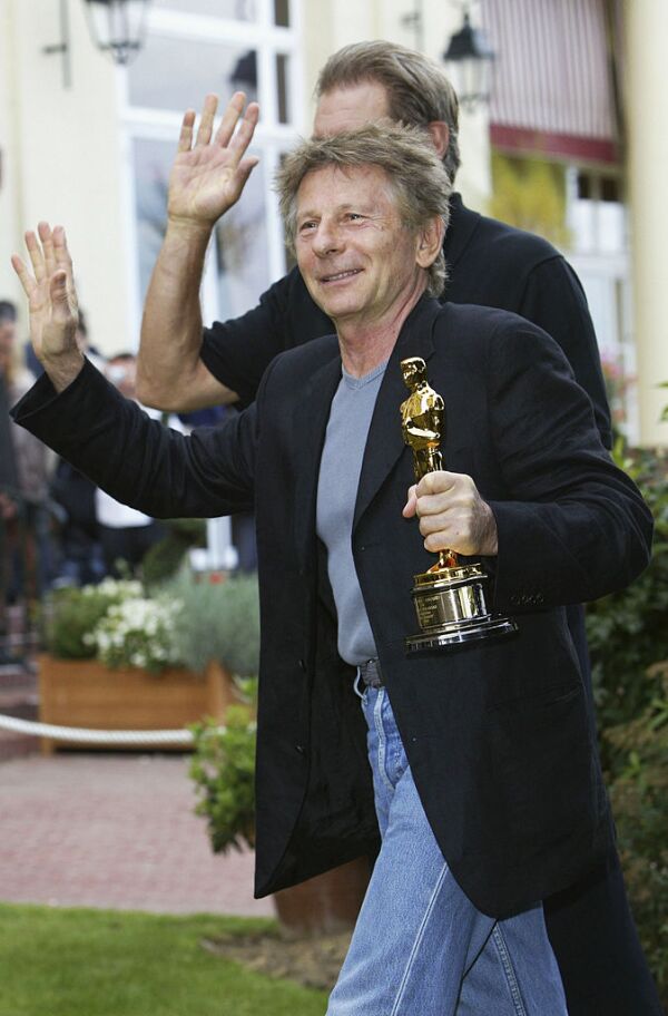 Roman Polanski and Harrison Ford
