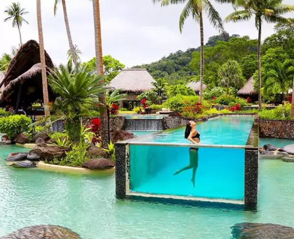 Bárbara Coppel se encuentra en Laucala Island Resort en Fiji.