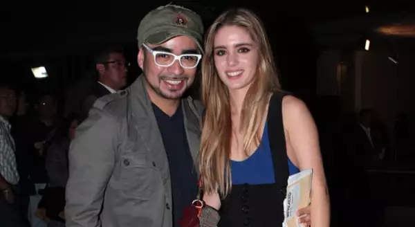 Mario Sandoval, el `Cejas´, con su novia Maribel Vidal.