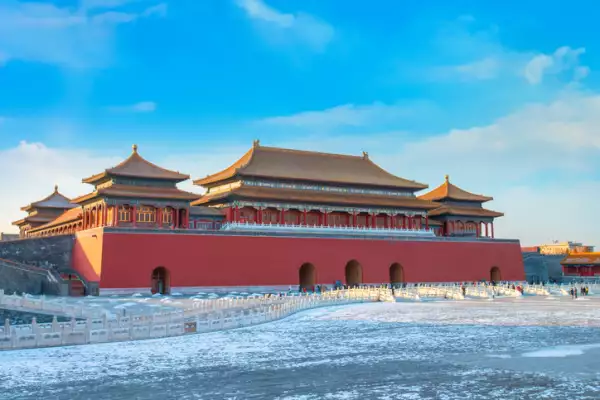 Wumen (Meridian Gate) of the Forbidden City in Beijing, China
