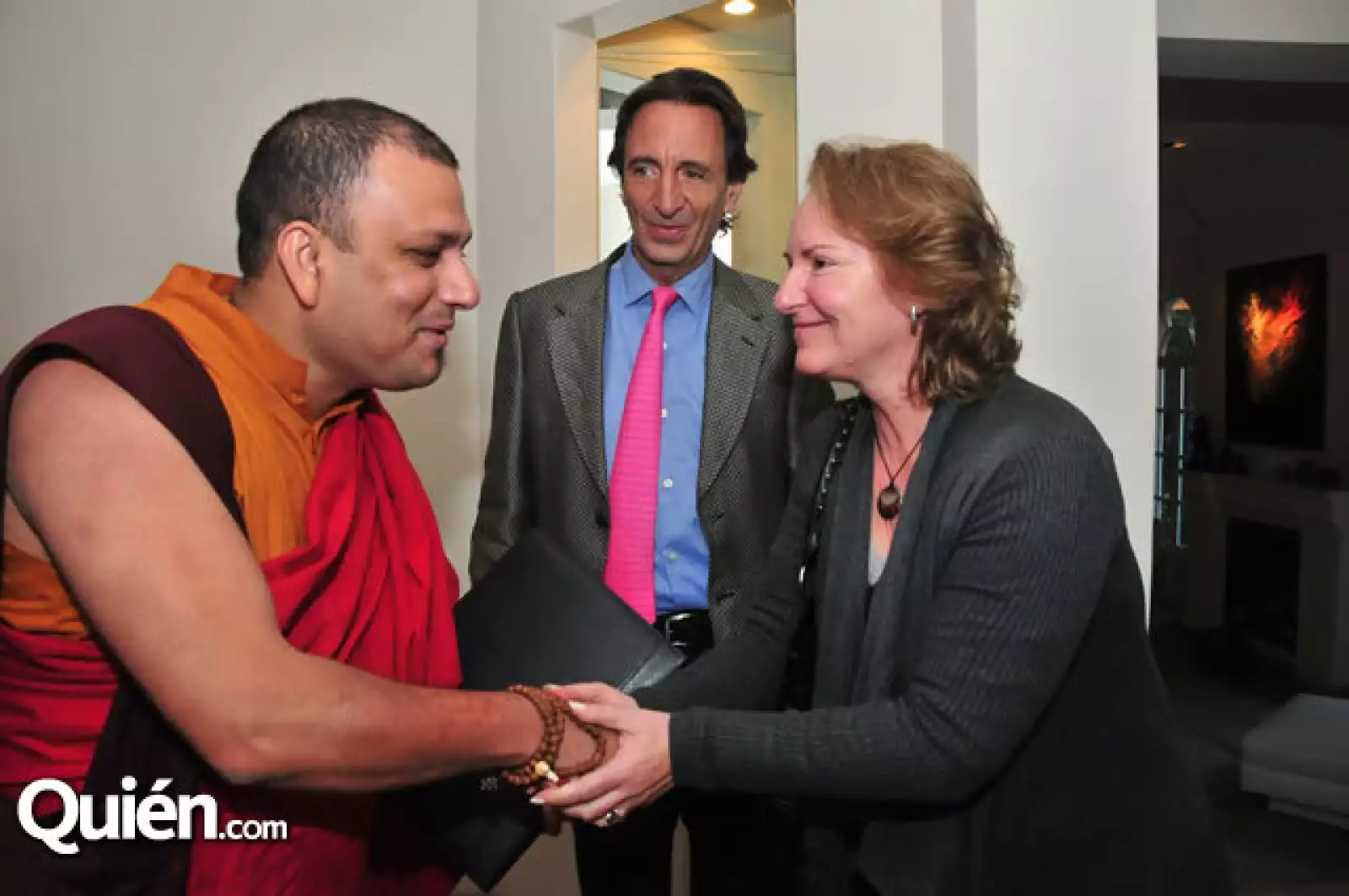 Tenzin,Michel Domit y Vicky Gurza