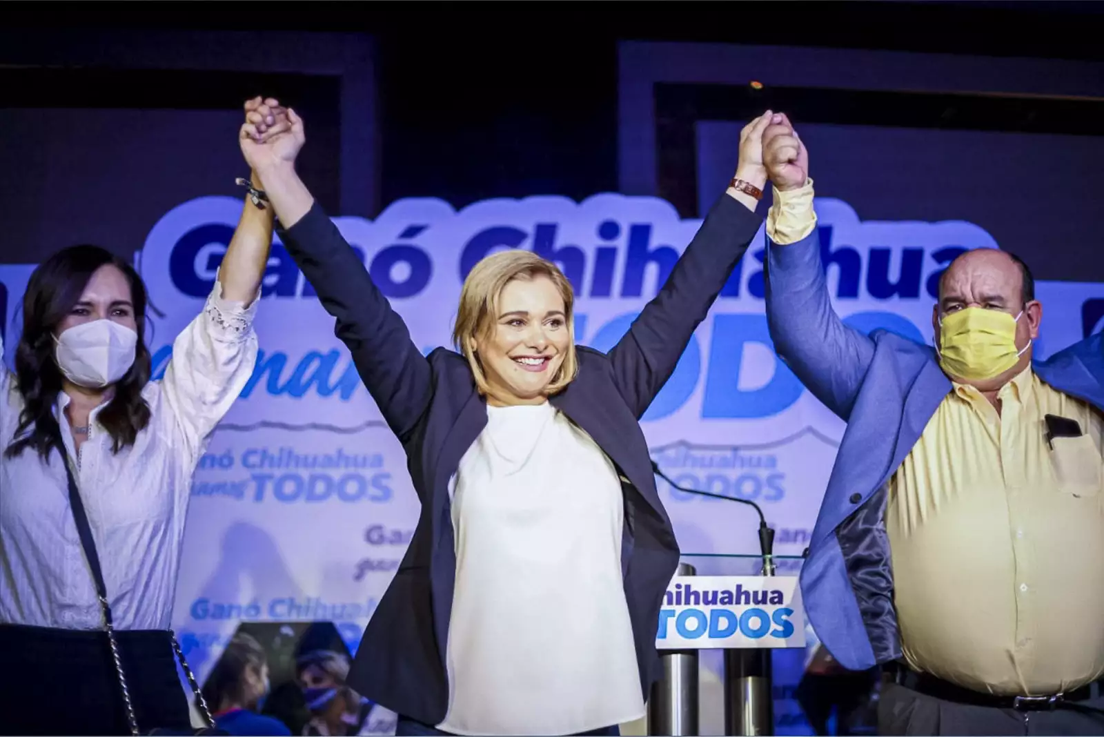 Maru Campos, candidata a la gubernatura de Chihuahua por el PAN-PRD, declaró que las elecciones le favorecen.