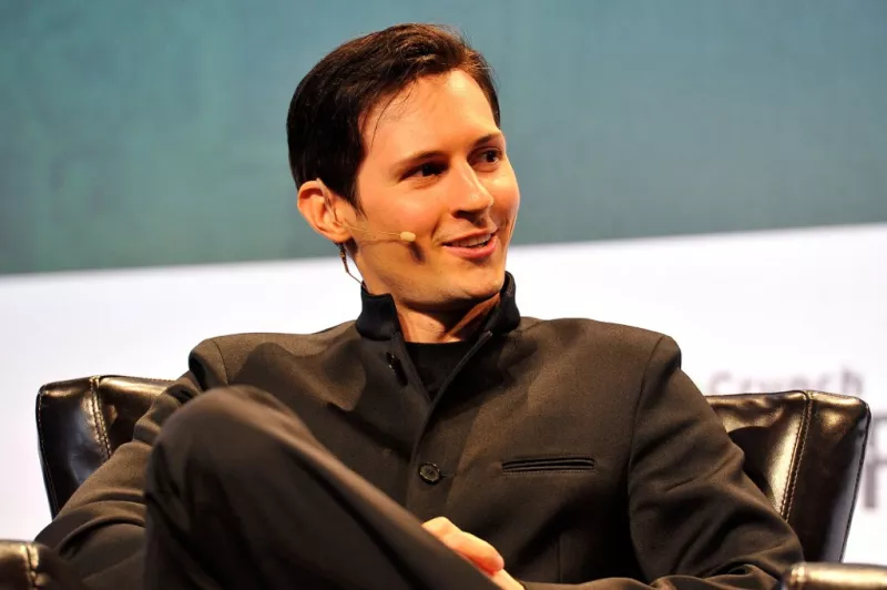 Pavel Durov, CEO y cofundador de Telegram, habla en el escenario durante el primer día de TechCrunch Disrupt SF 2015 en el Pier 70 el 21 de septiembre de 2015 en San Francisco, California.