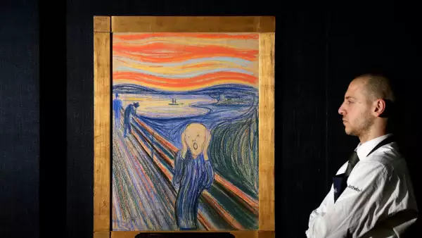 Edvard Munch's The Scream Goes On Display Ahead Of Auction